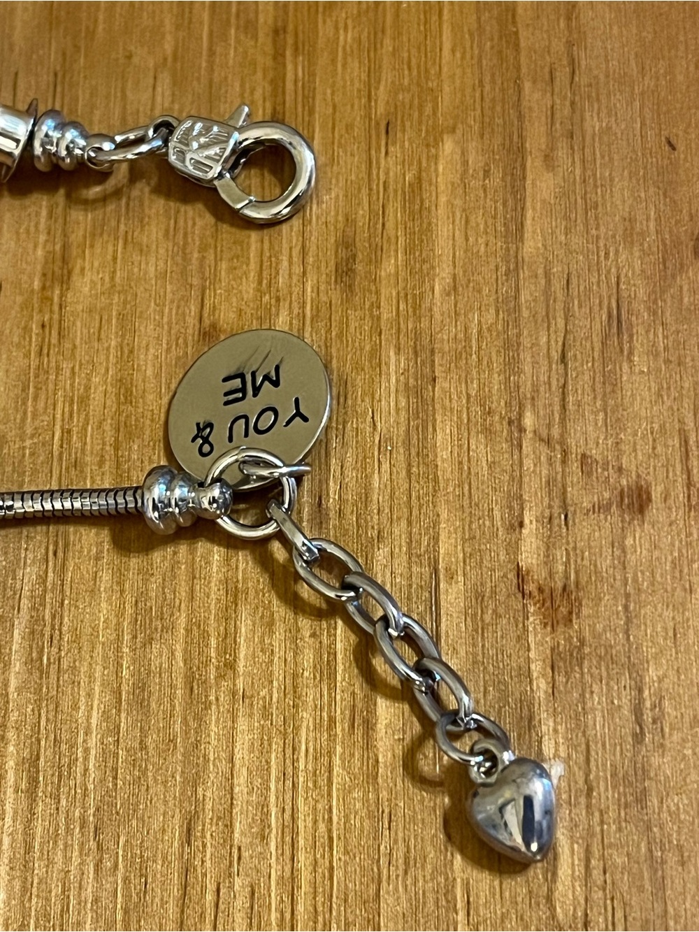 Lilo & Stitch snake bracelet marked “You & Me” silver tone 7 - 8 1/2” - Picture 8 of 10